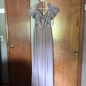 NWT; ASOS Little Mistress Chiffon Maxi Dress